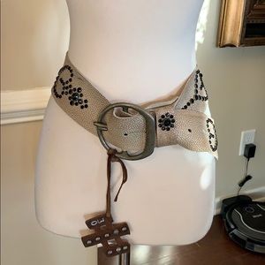 Stunning one of a kind belt w/ Swarovski crystals